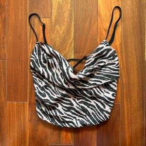 I.AM.GIA Zebra Mesh Top